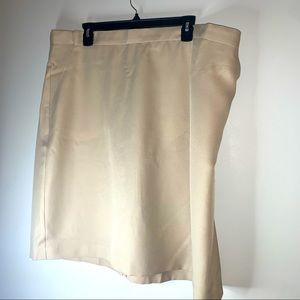 Bradford Fair Tan Short pencil skirt NWOT 18w